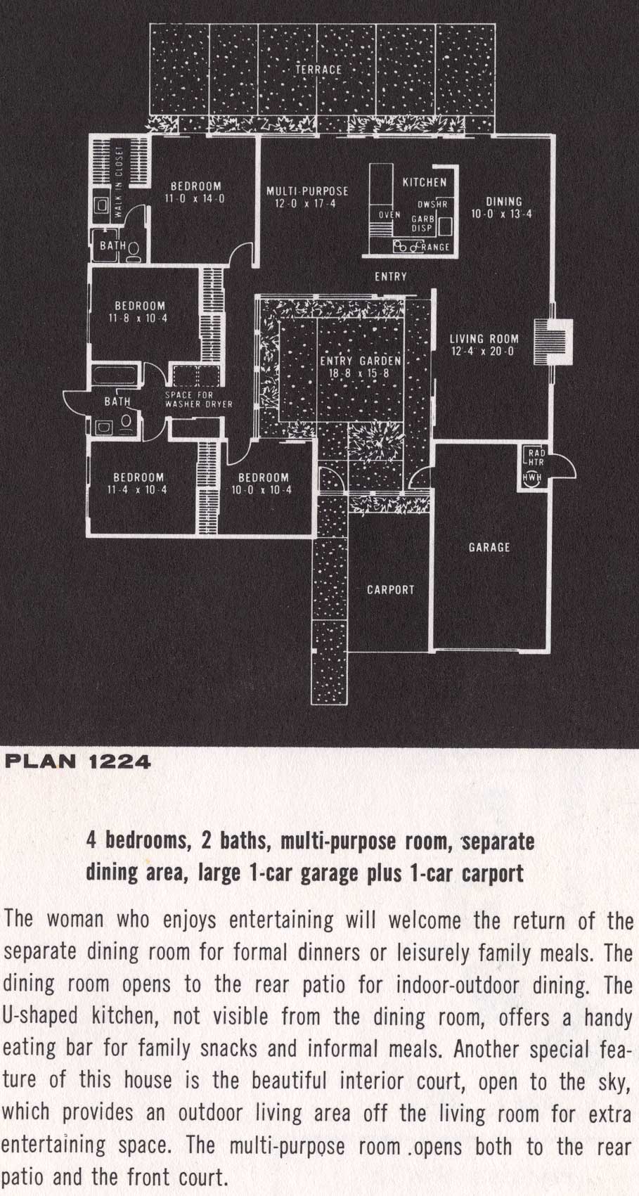 Eichler floor plan 1224